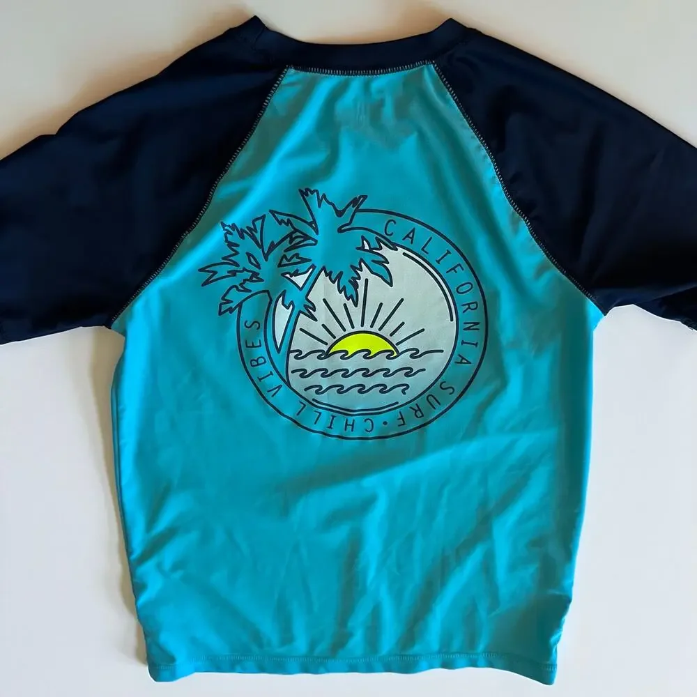 Crazy 8 rash guard swim top